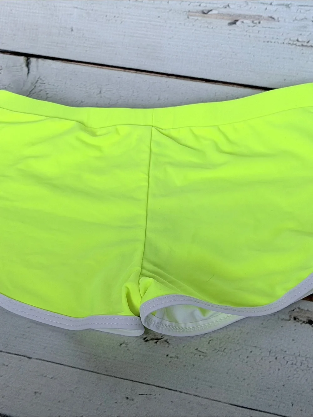 Neon Yellow Sport Crop Top & Shorts Set